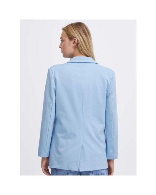 Ichi Blue Della Robbia Kate Oversized Blazer