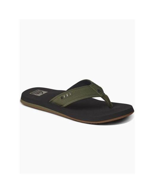 Reef Black The Layback Sandals for men