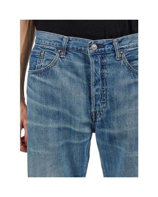 Edwin Blue Dark Used Loose Tapered Jean for men
