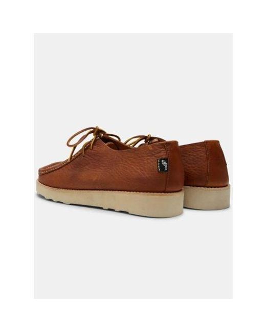 Yogi Footwear Brown Chestnut Willard 2 Leather Shoe for men