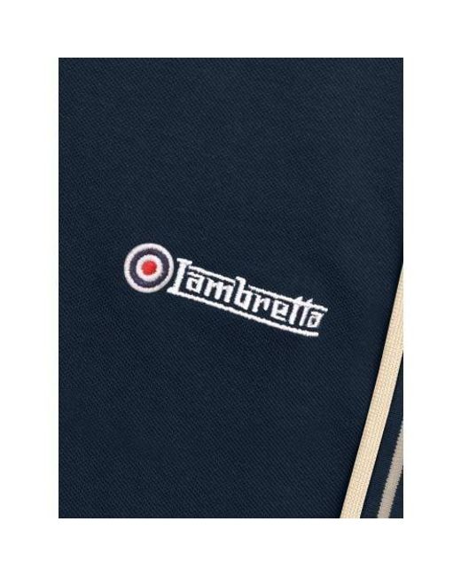 Lambretta Blue Cinder Twin Tipped Polo Shirt for men