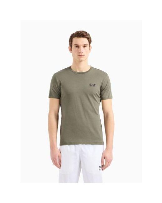 EA7 Green Beetle Short Sleeve Logo T-Shirt for men