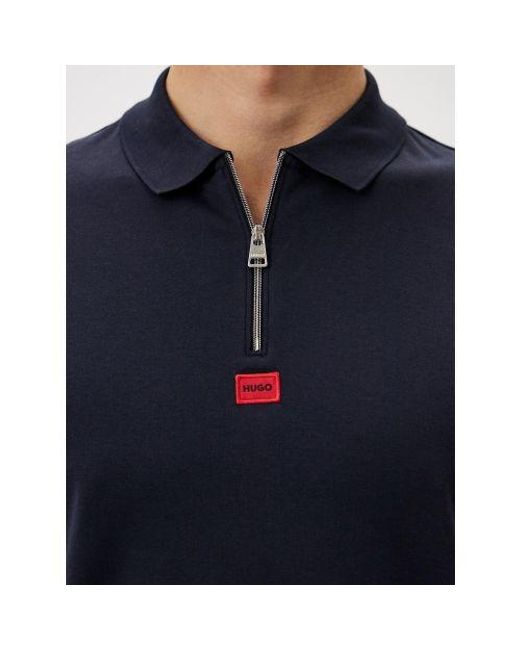 HUGO Blue Dark Deresom241 Polo Shirt for men