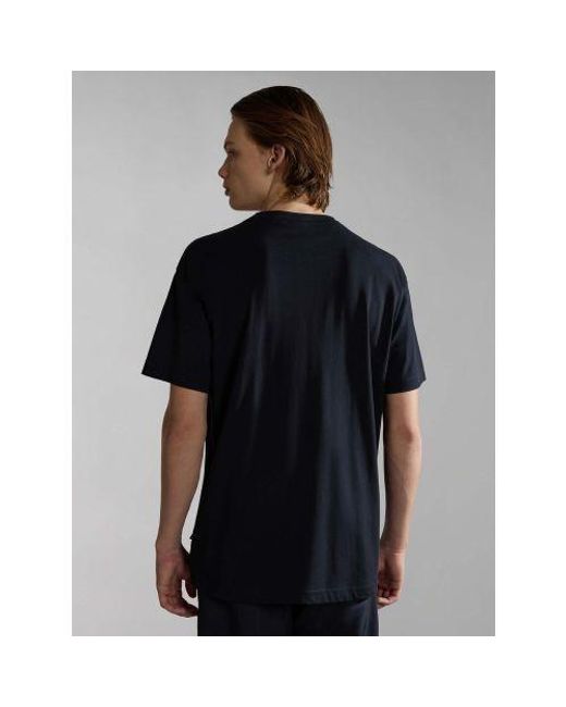 Napapijri Gray S-Box T-Shirt for men