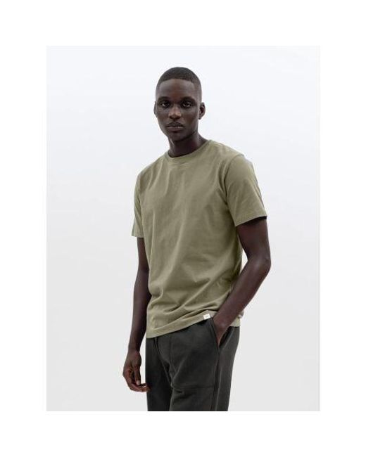 Norse Projects Green Clay Niels Slim Organic T-Shirt for men