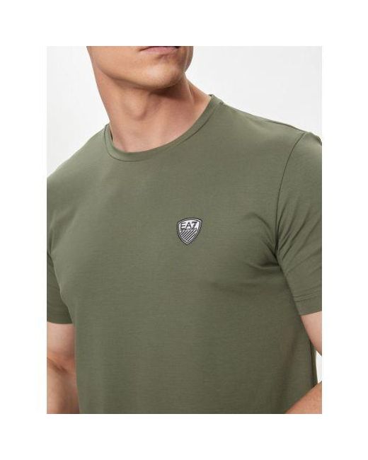 EA7 Green Beetle Basic Crest T-Shirt for men