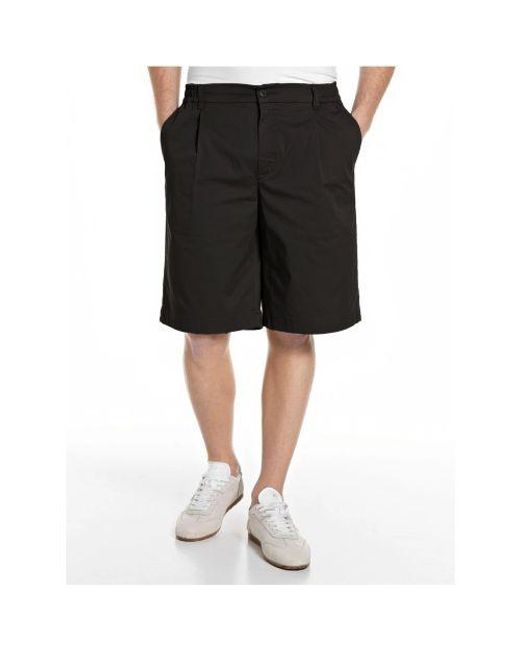 Replay Black Branded Short for men
