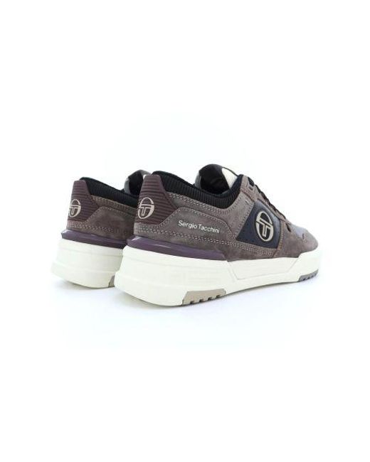 Sergio Tacchini Black Raven Tofu Falcon Rosso Bb Court Low Trainer for men