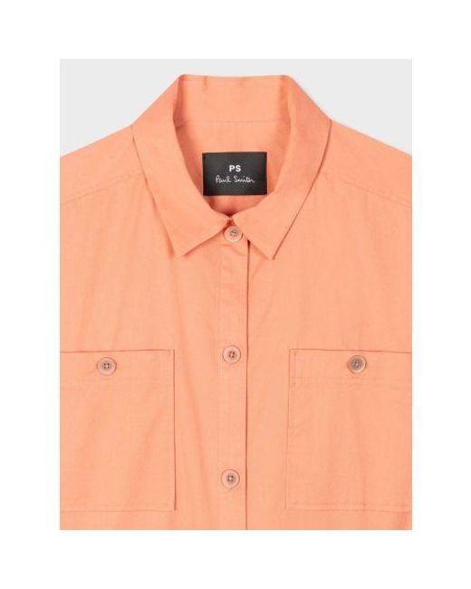 Paul Smith Orange Button-Up Playsuit