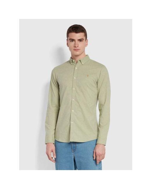 Farah Green Moss Steen Shirt for men