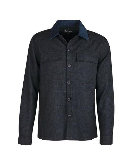 Barbour Blue Claypath Overshirt for men