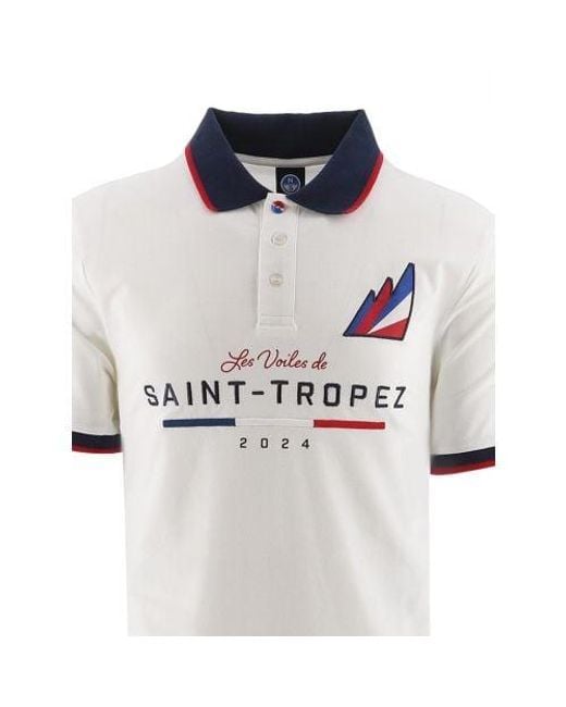 North Sails White Saint-Tropez Polo Shirt for men
