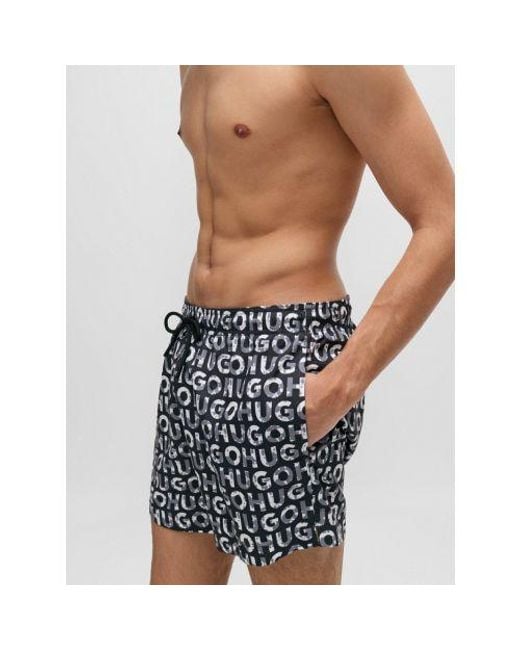HUGO Blue Tortuga Swim Short for men