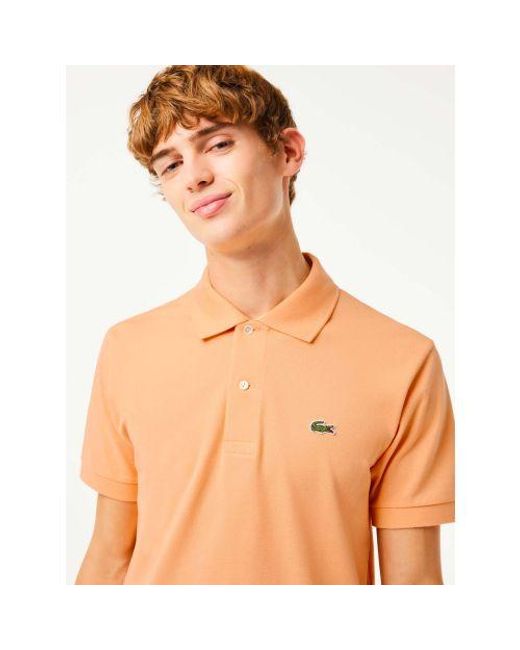 Lacoste Orange Cina L1212 Polo Shirt for men