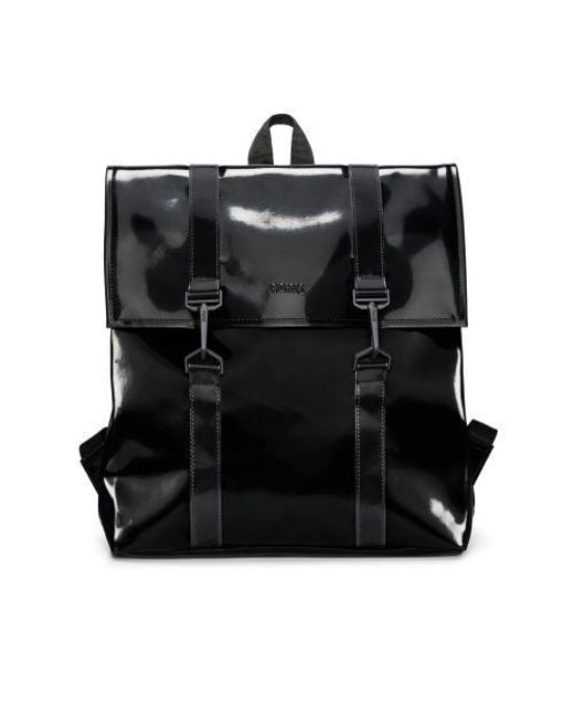 Rains Black Night Mini Msn Bag for men