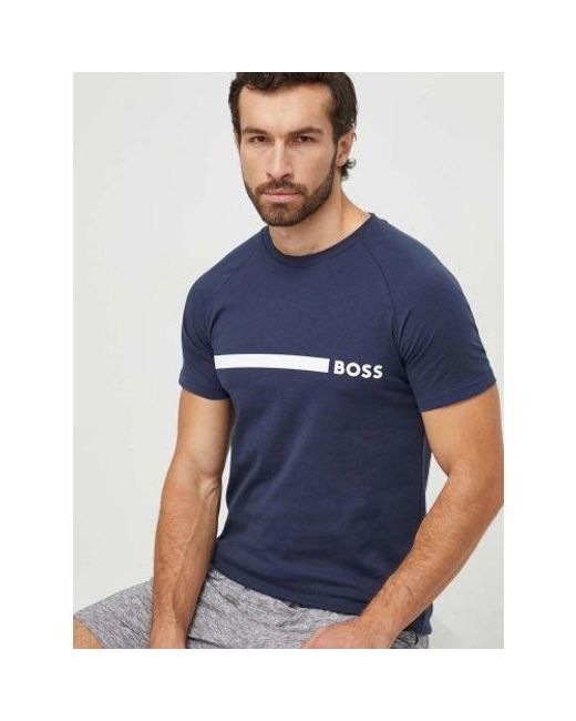 Boss Blue Rn Slim Fit T-Shirt for men
