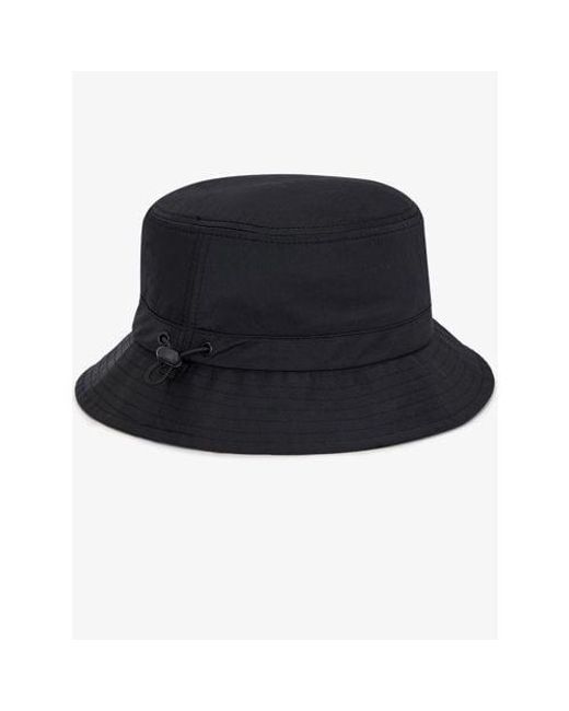Fred Perry Black Adjustable Bucket Hat for men