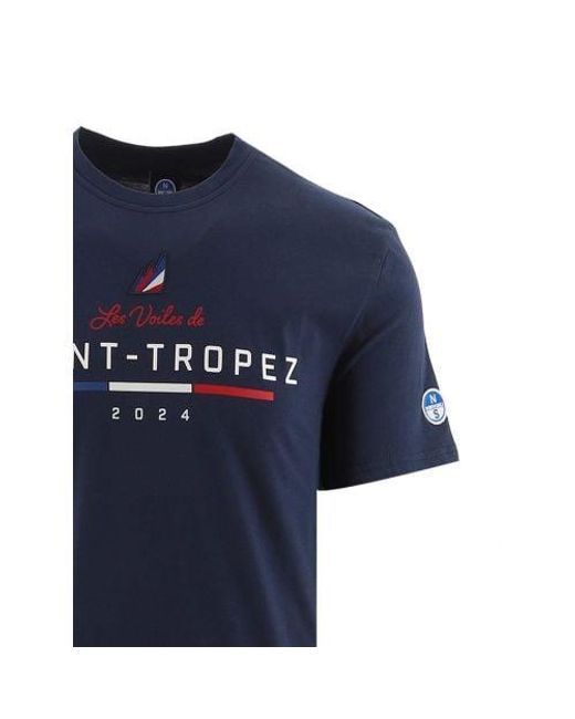 North Sails Blue Saint-Tropez T-Shirt for men