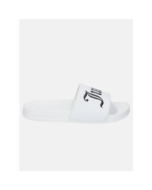 Juicy Couture White Patti Padded Strap Slide