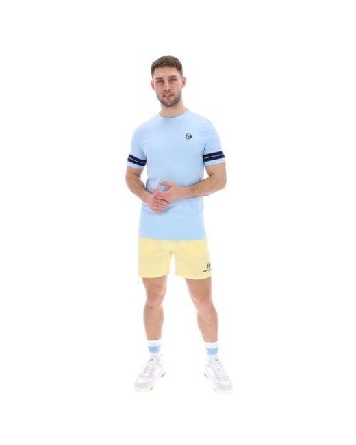 Sergio Tacchini Blue Clear Sky Maritime Grello T-Shirt for men
