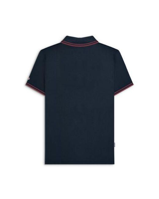Lambretta Blue Dark Twin Tipped Polo Shirt for men