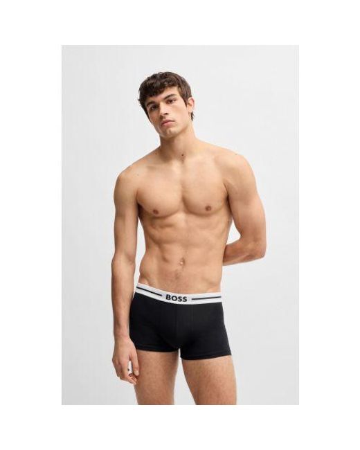 Boss Black Assorted 3-Pack Bold Design Trunk for men