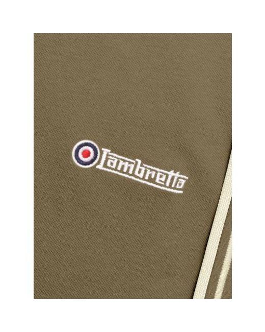 Lambretta Green Khaki Twin Tipped Polo Shirt for men