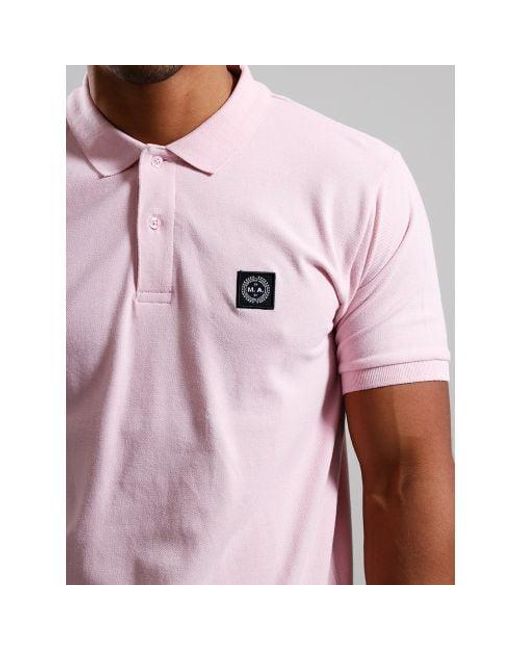 Marshall Artist Pink Siren Polo Shirt for men