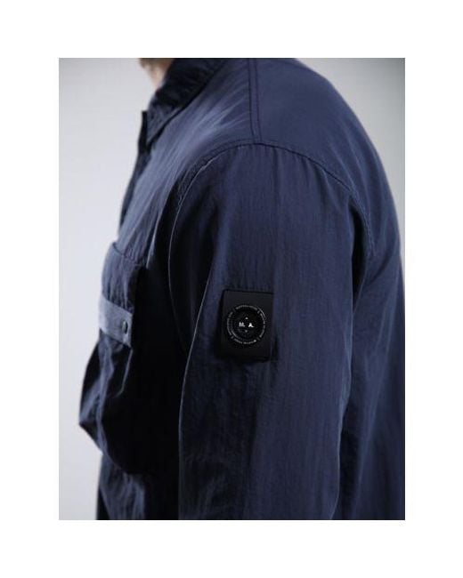 Marshall Artist Blue Woodvale Overshirt for men