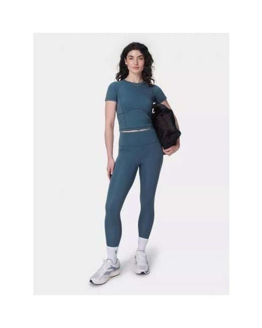 Sweaty Betty Blue Subdued All Day Cropped Legging