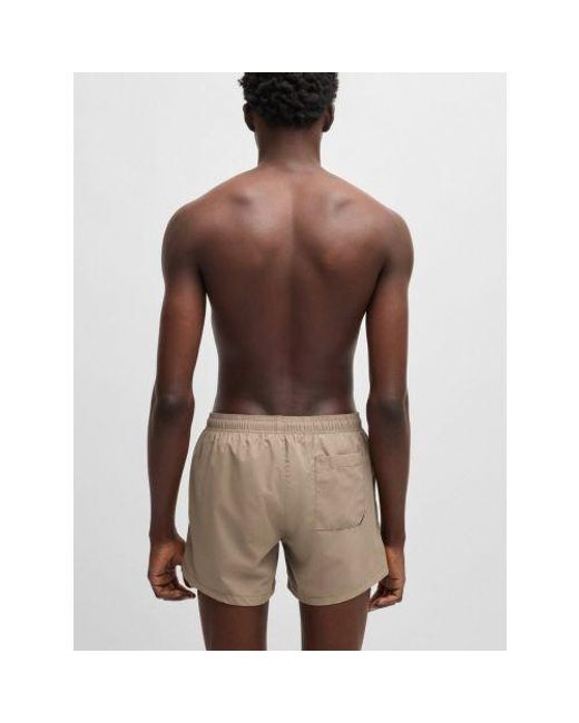 HUGO Brown Medium Abas Swim Short for men