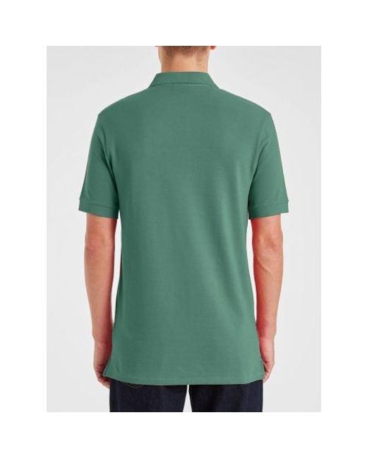 Paul Smith Green Emerald Regular Fit Zebra Polo Shirt for men