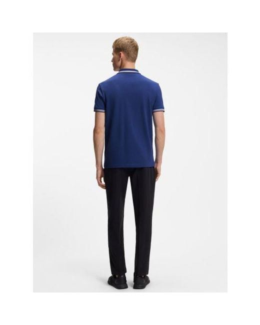 Boss Blue Medium Paddy Polo Shirt for men