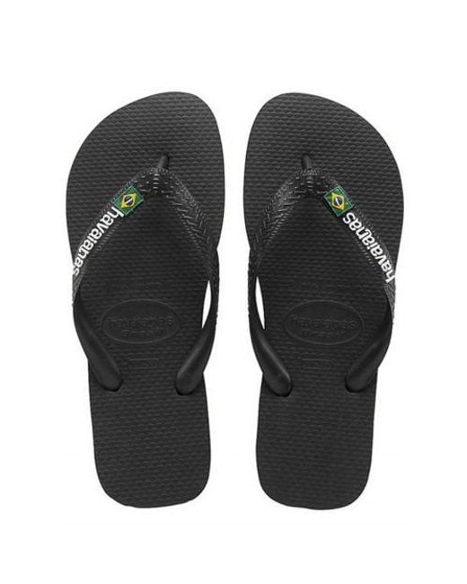 Havaianas Black Kids Logo Flip Flop