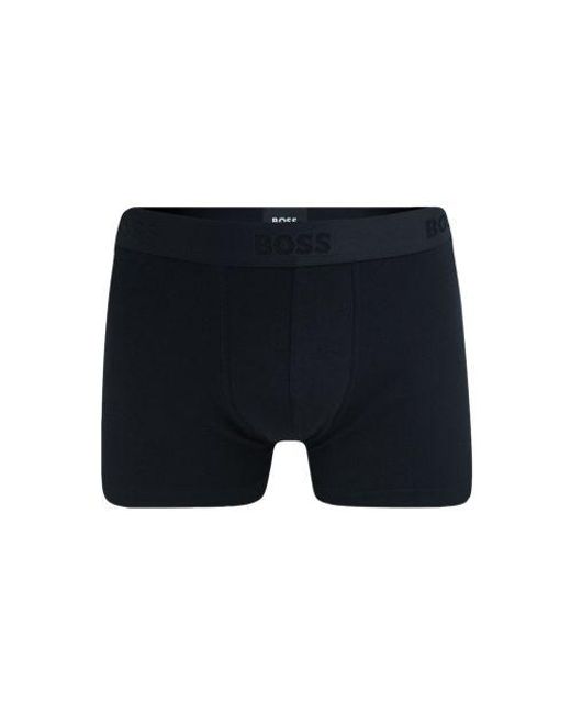 Boss Blue Assorted 3-Pack 2D Logo Trunk for men