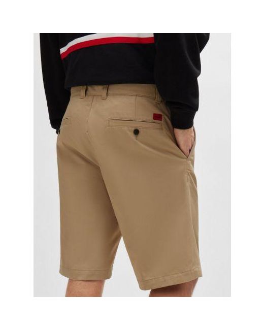 HUGO Natural Medium Darik241 Regular Slim Leg Short for men