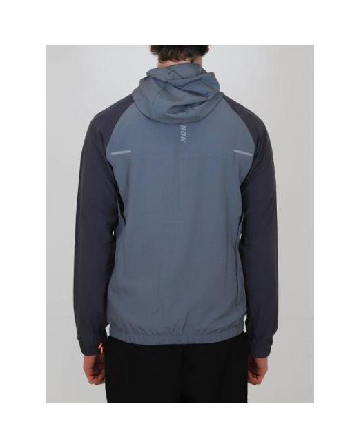 North Peak Blue Charcoal Valley Track Jacket for men