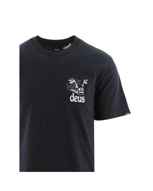 Deus Ex Machina Black Crossroad T-Shirt for men