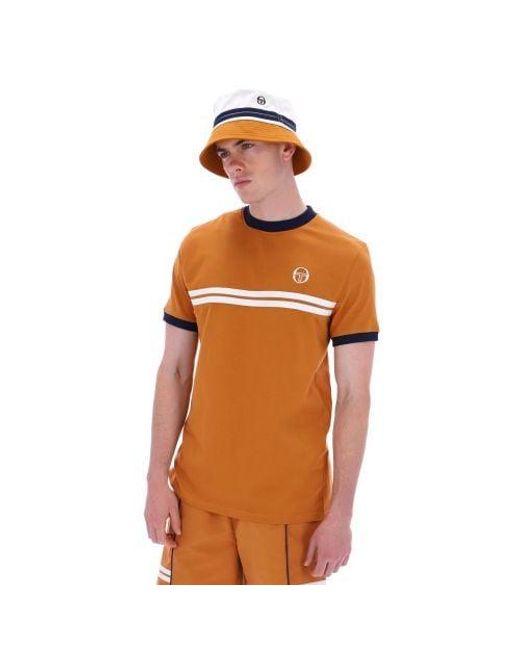 Sergio Tacchini Orange Meerkat Maritime Supermac T-Shirt for men