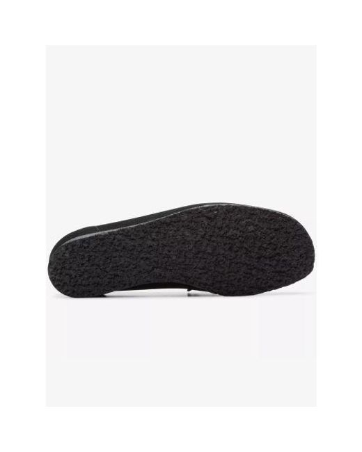 Clarks Black Suede Wallabee Loafer
