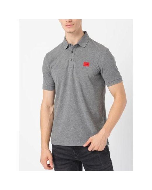 HUGO Gray Medium Dereso232 Polo Shirt for men