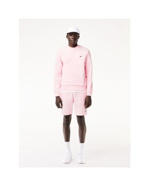 Lacoste Pink Flamingo Organic Brushed Cotton Short for men