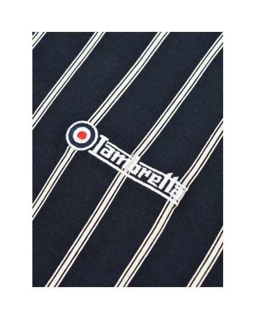 Lambretta Blue Pinstripe Polo Shirt for men