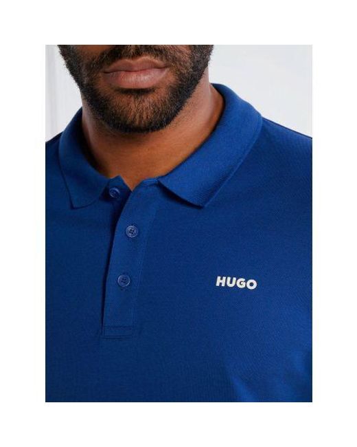 HUGO Blue Medium Donos222 Polo Shirt for men