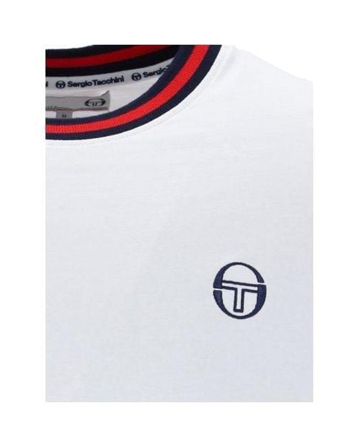 Sergio Tacchini White Adrenline Rush Rainer Ss Tee T-Shirt for men