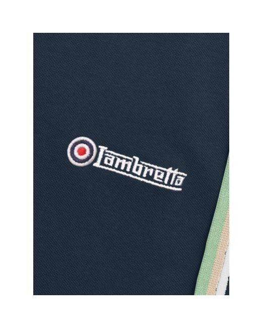 Lambretta Blue Triple Tipped Polo Shirt for men