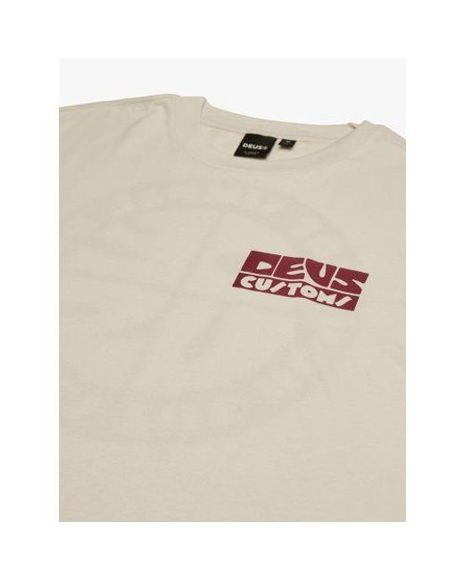 Deus Ex Machina White Vintage Pushstart T-Shirt for men