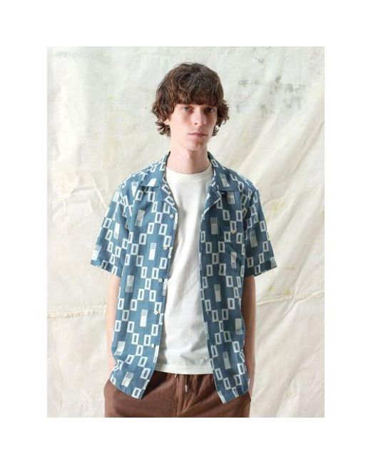Far Afield Blue Selleck Shirt for men