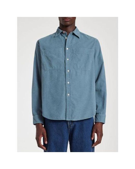 Paul Smith Blue Petrol Casual Long Sleeve Shirt for men