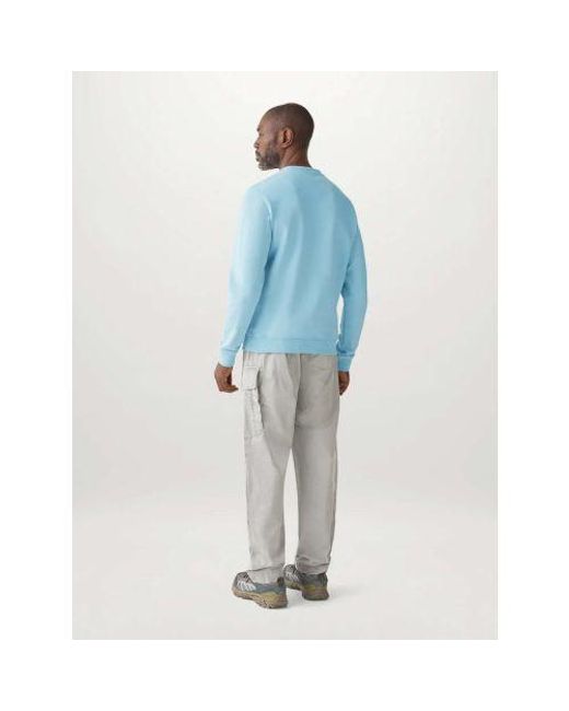 Belstaff Blue Skyline Cotton Fleece Sweatshirt for men